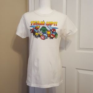 Avengers Chibi Team Fitted Ladies T-shirt